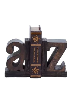 Budget 🎁 Traditional Mango Wood Bookends - Set of 2 by Monroe Lane 🥰