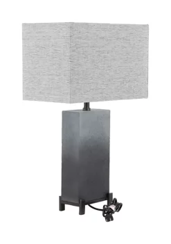 New 😉 Modern Polystone Table Lamp by Monroe Lane 🔔 -Monroe Lane Sales Belk 13437