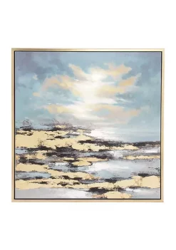 Outlet 🥰 Contemporary Wood Framed Wall Art by Monroe Lane ❤️ -Monroe Lane Sales Belk 13527