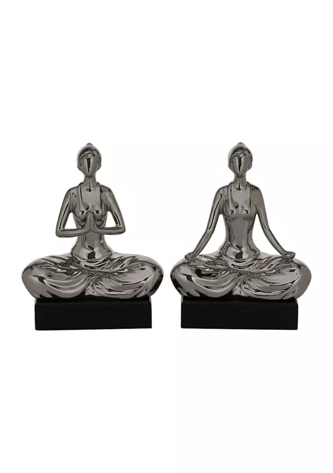 New π Traditional Ceramic Sculpture - Set of 2 by Monroe Lane π 1 New π Traditional Ceramic Sculpture - Set of 2 by Monroe Lane π