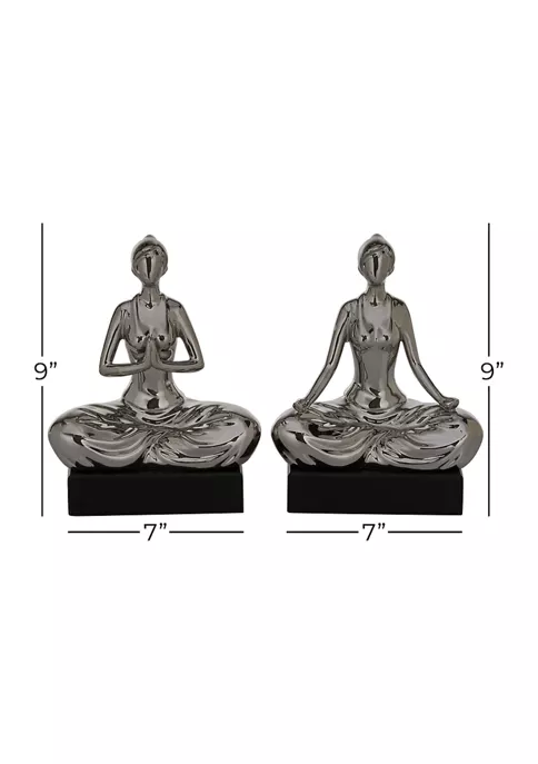 New π Traditional Ceramic Sculpture - Set of 2 by Monroe Lane π 4 New π Traditional Ceramic Sculpture - Set of 2 by Monroe Lane π - Image 4