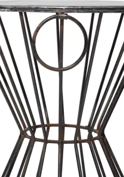 Promo ⭐ Farmhouse Metal Accent Table by Monroe Lane 😀 -Monroe Lane Sales Belk 13544