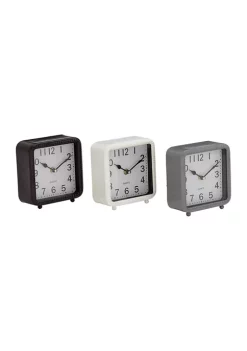 Discount 👏 Traditional Metal Clock - Set of 3 by Monroe Lane 🎉 -Monroe Lane Sales Belk 13562