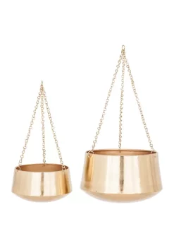 Cheapest 👍 Glam Metal Planter - Set of 2 by Monroe Lane 😀 -Monroe Lane Sales Belk 13579