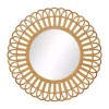Discount 🤩 Bohemian Rattan Wall Mirror by Monroe Lane ⌛