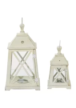 Top 10 🔔 Coastal Metal Candle Lantern - Set of 2 by Monroe Lane ✔️ -Monroe Lane Sales Belk 13586