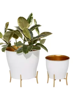 Brand new 💯 Farmhouse Metal Planter - Set of 2 by Monroe Lane 🎁