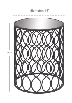Best Pirce 🤩 Contemporary Metal Accent Table by Monroe Lane ❤️ -Monroe Lane Sales Belk 13629