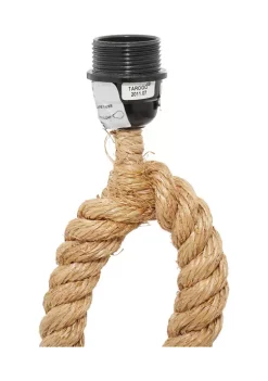 Cheapest ⭐ Rustic Jute Table Lamp by Monroe Lane 🎁 -Monroe Lane Sales Belk 13641