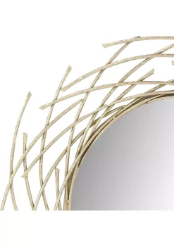 Outlet 😍 Glam Metal Wall Mirror by Monroe Lane 🧨 -Monroe Lane Sales Belk 13647