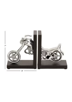 Best Sale 😍 Contemporary Metal Bookends - Set of 2 by Monroe Lane ⭐ -Monroe Lane Sales Belk 13654