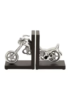 Best Sale 😍 Contemporary Metal Bookends - Set of 2 by Monroe Lane ⭐ -Monroe Lane Sales Belk 13656