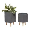 Hot Sale 👏 Contemporary Ceramic Planter - Set of 2 by Monroe Lane 🌟