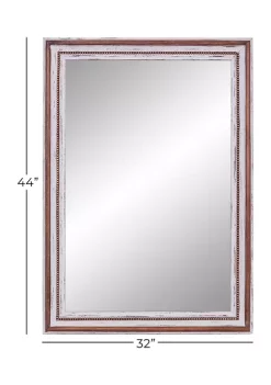 Budget 😀 Farmhouse Wood Wall Mirror by Monroe Lane ✨ -Monroe Lane Sales Belk 13697