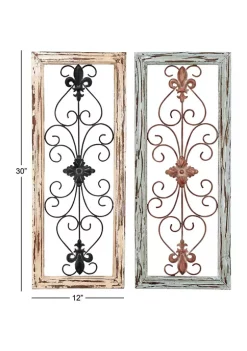 Cheap 👏 Rustic Wood Wall Decor - Set of 2 by Monroe Lane ⭐ -Monroe Lane Sales Belk 13714