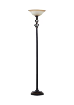 Cheap 💯 Traditional Metal Torchiere by Monroe Lane 💯 -Monroe Lane Sales Belk 13744