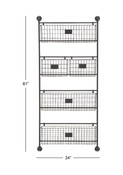 Best deal ✔️ Industrial Metal Magazine Rack Holder by Monroe Lane 🎁 -Monroe Lane Sales Belk 13818