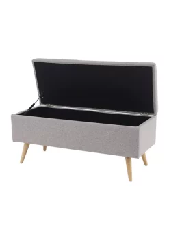 Hot Sale 👍 Modern Polyester Storage Bench by Monroe Lane ⌛ -Monroe Lane Sales Belk 13848