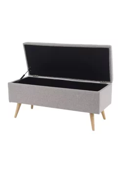 Hot Sale 👍 Modern Polyester Storage Bench by Monroe Lane ⌛ -Monroe Lane Sales Belk 13850