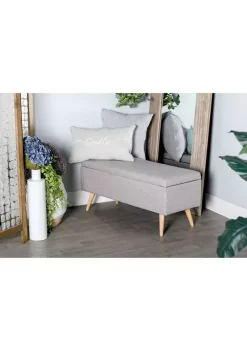Hot Sale 👍 Modern Polyester Storage Bench by Monroe Lane ⌛ -Monroe Lane Sales Belk 13851