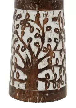 Promo 😍 Coastal Mango Wood Candle Holder - Set of 3 by Monroe Lane 🥰 -Monroe Lane Sales Belk 13855
