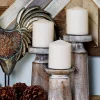 Best deal ❤️ Coastal Mango Wood Candle Holder - Set of 3 by Monroe Lane 😉