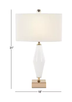 Brand new 🛒 Modern Glass Table Lamp by Monroe Lane ✔️ -Monroe Lane Sales Belk 13930