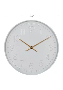 Buy 🌟 Contemporary Metal Wall Clock by Monroe Lane ❤️ -Monroe Lane Sales Belk 13946
