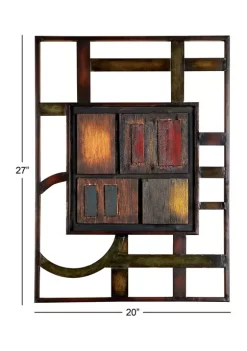 Outlet 🌟 Modern Metal Wall Decor by Monroe Lane 🎁 -Monroe Lane Sales Belk 13967