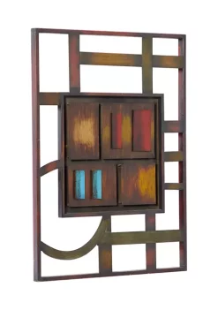 Outlet 🌟 Modern Metal Wall Decor by Monroe Lane 🎁 -Monroe Lane Sales Belk 13968