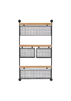 Cheap 🛒 Farmhouse Metal Wall Shelf by Monroe Lane 🌟 -Monroe Lane Sales Belk 1401