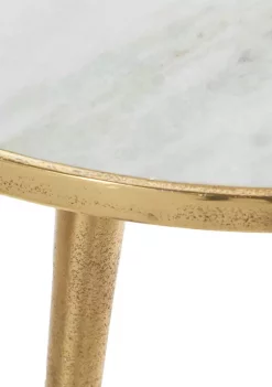 Cheapest ❤️ Modern Marble Accent Table by Monroe Lane 🧨 -Monroe Lane Sales Belk 14032