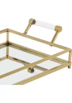 Best Pirce ✔️ Glam Metal Tray by Monroe Lane 😀 -Monroe Lane Sales Belk 14079