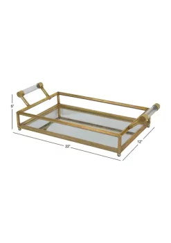 Best Pirce ✔️ Glam Metal Tray by Monroe Lane 😀 -Monroe Lane Sales Belk 14080