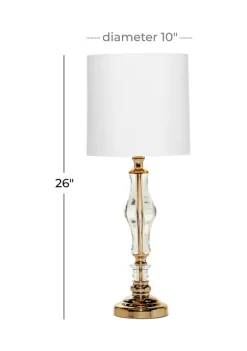 Best Sale ⭐ Glam Glass Table Lamp by Monroe Lane 🌟 -Monroe Lane Sales Belk 14084