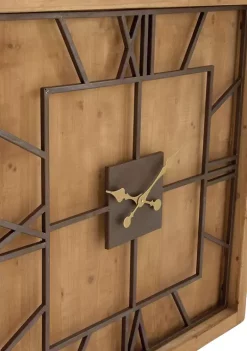 Promo 🛒 Farmhouse Wood Wall Clock by Monroe Lane 👏 -Monroe Lane Sales Belk 14119