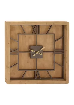 Promo 🛒 Farmhouse Wood Wall Clock by Monroe Lane 👏 -Monroe Lane Sales Belk 14122