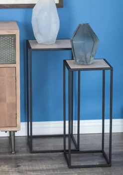 Best Sale 😉 Contemporary Metal Accent Table - Set of 2 by Monroe Lane 🔔