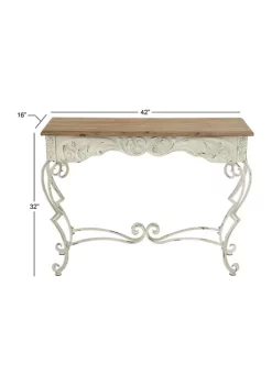 Outlet 😉 Farmhouse Metal Console Table by Monroe Lane 😀 -Monroe Lane Sales Belk 14170