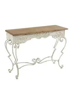 Outlet 😉 Farmhouse Metal Console Table by Monroe Lane 😀 -Monroe Lane Sales Belk 14171
