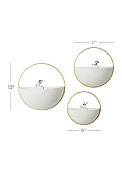 Wholesale 💯 Contemporary Metal Planter - Set of 3 by Monroe Lane 😉 -Monroe Lane Sales Belk 14228