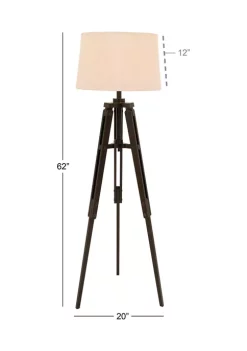 Best Sale 👍 Industrial Wood Floor Lamp by Monroe Lane 🔥 -Monroe Lane Sales Belk 14254