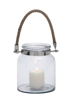 Discount 💯 Coastal Glass Lantern by Monroe Lane 🥰