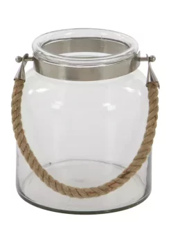 Discount 💯 Coastal Glass Lantern by Monroe Lane 🥰 -Monroe Lane Sales Belk 14259