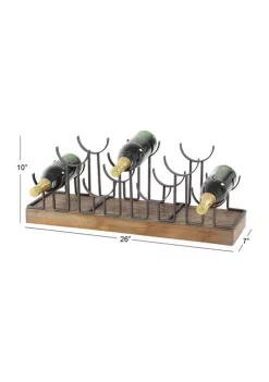Budget 🛒 Industrial Metal Wine Rack by Monroe Lane ❤️ -Monroe Lane Sales Belk 14305