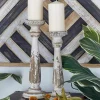 Budget 🧨 Traditional Wood Candle Holder - Set of 2 by Monroe Lane ✨