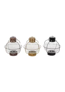 Top 10 😀 Iron Rustic Lantern Set of 3 by Monroe Lane 😍 -Monroe Lane Sales Belk 14367