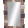 Budget 🎁 Farmhouse Wood Wall Mirror by Monroe Lane 😀