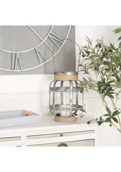 Coupon 🧨 Iron Industrial Lantern by Monroe Lane 🔥 -Monroe Lane Sales Belk 14390