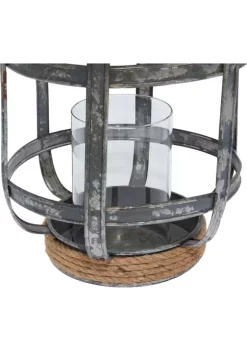 Coupon 🧨 Iron Industrial Lantern by Monroe Lane 🔥 -Monroe Lane Sales Belk 14392